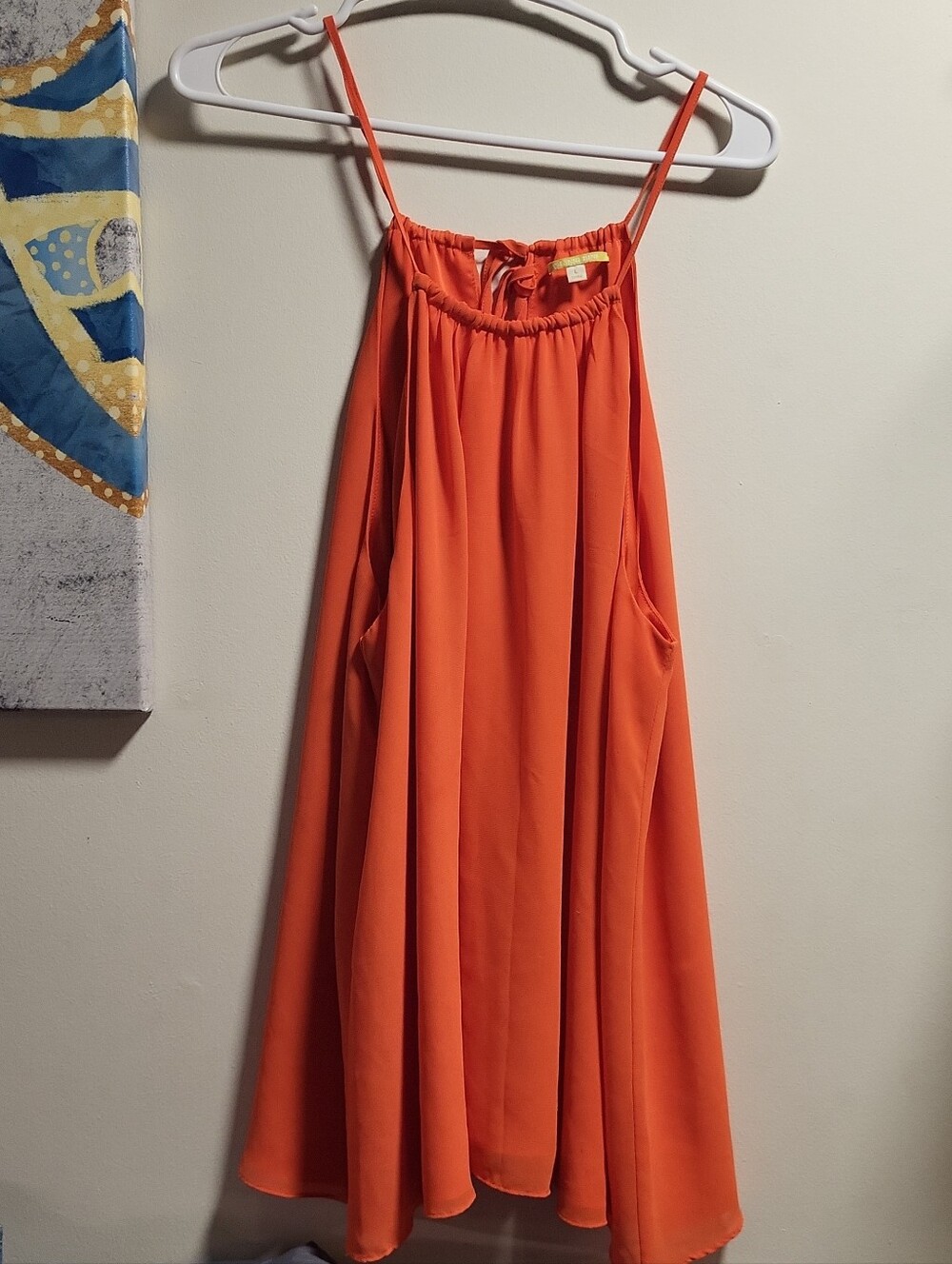Gianni Bini Orange Spaghetti-Strap Sundress